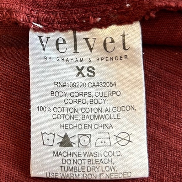 Anthro Top w/Gauze Sleeves - Rust - Picture 12 of 13